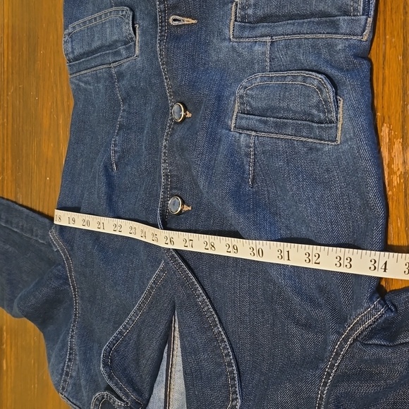 Bandolinoblu  Women's Jean Jacket Size  Small - Picture 8 of 9